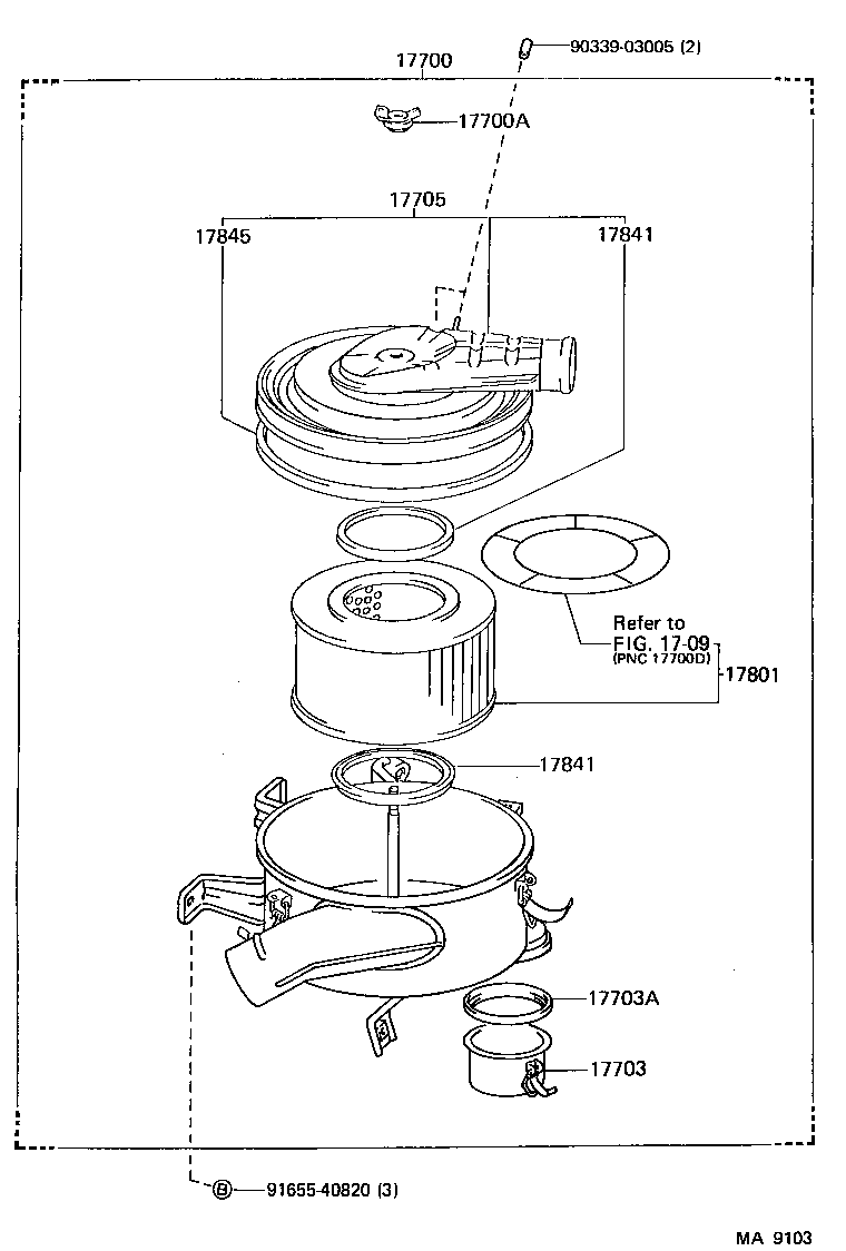 17700-68151 CLEANER ASSY, AIR product image