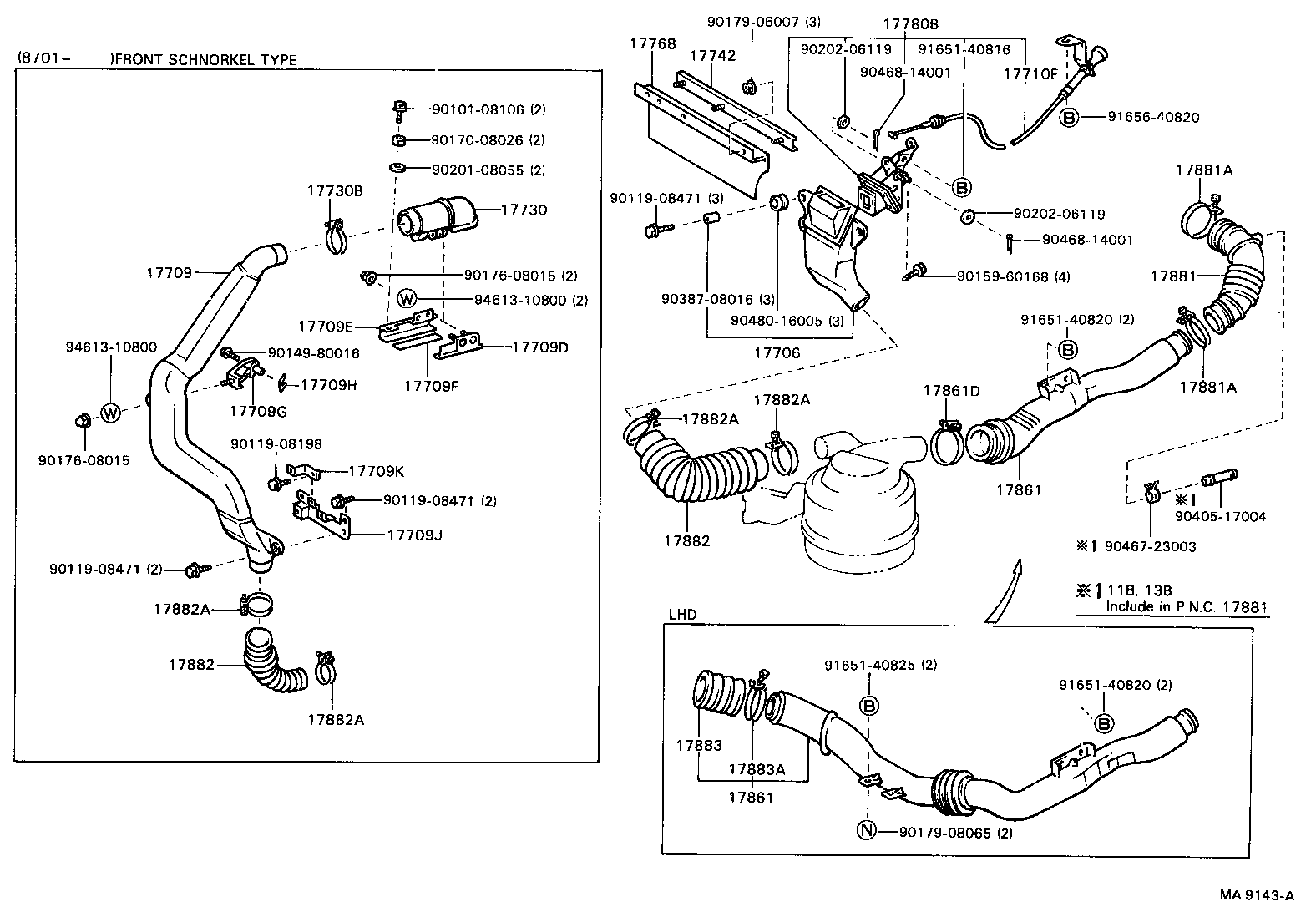 17700-58150 CLEANER ASSY, AIR product image