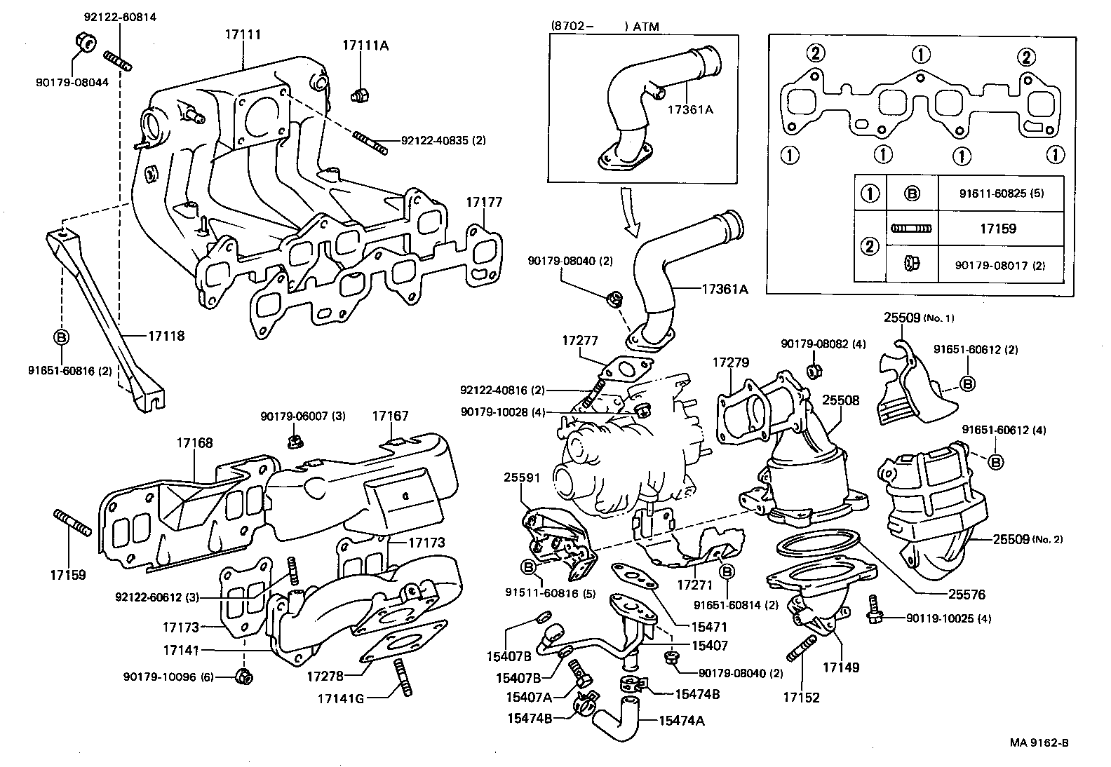17107-11050 INSULATOR, EXHAUST MANIFOLD HEAT, NO.1 product image