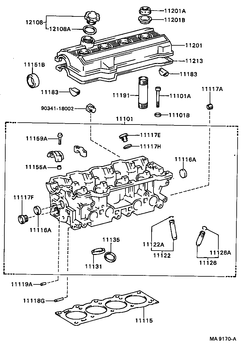 11101-64132 HEAD SUB-ASSY, CYLINDER product image
