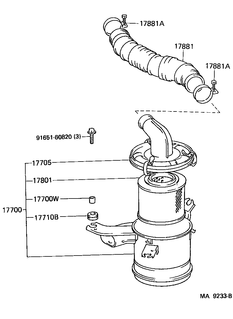 17705-72090 CAP SUB-ASSY, AIR CLEANER product image