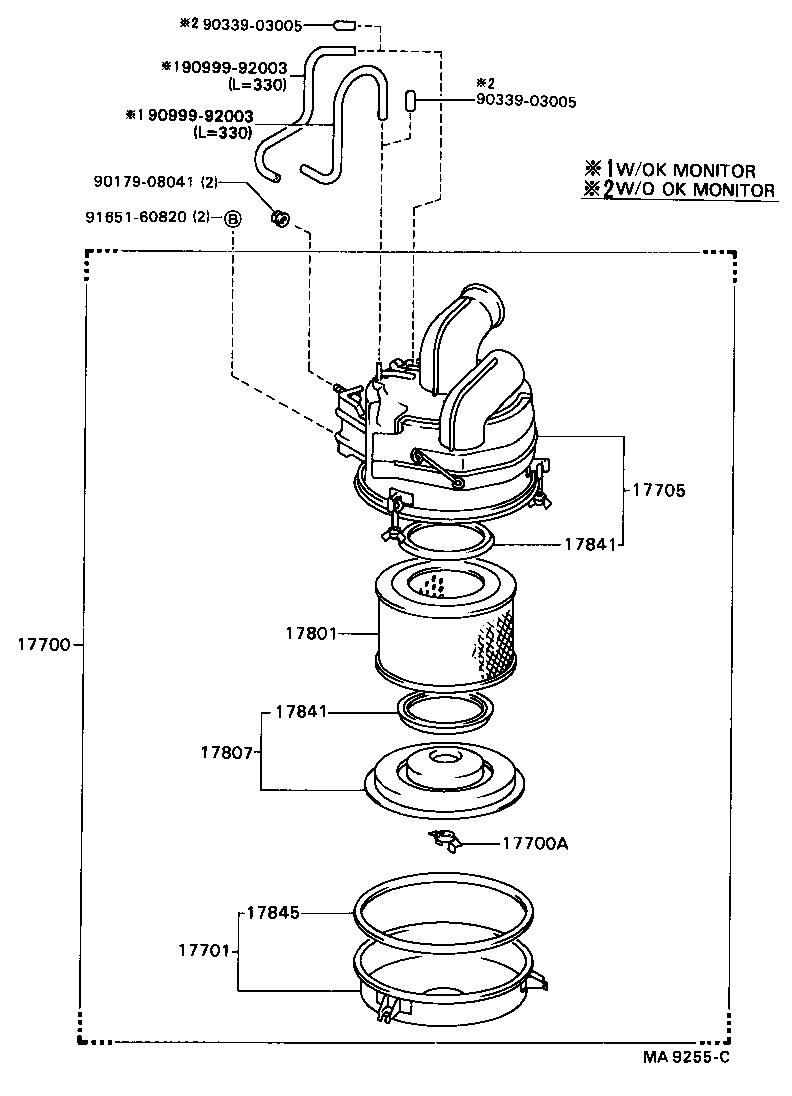 17705-17040 CAP SUB-ASSY, AIR CLEANER product image