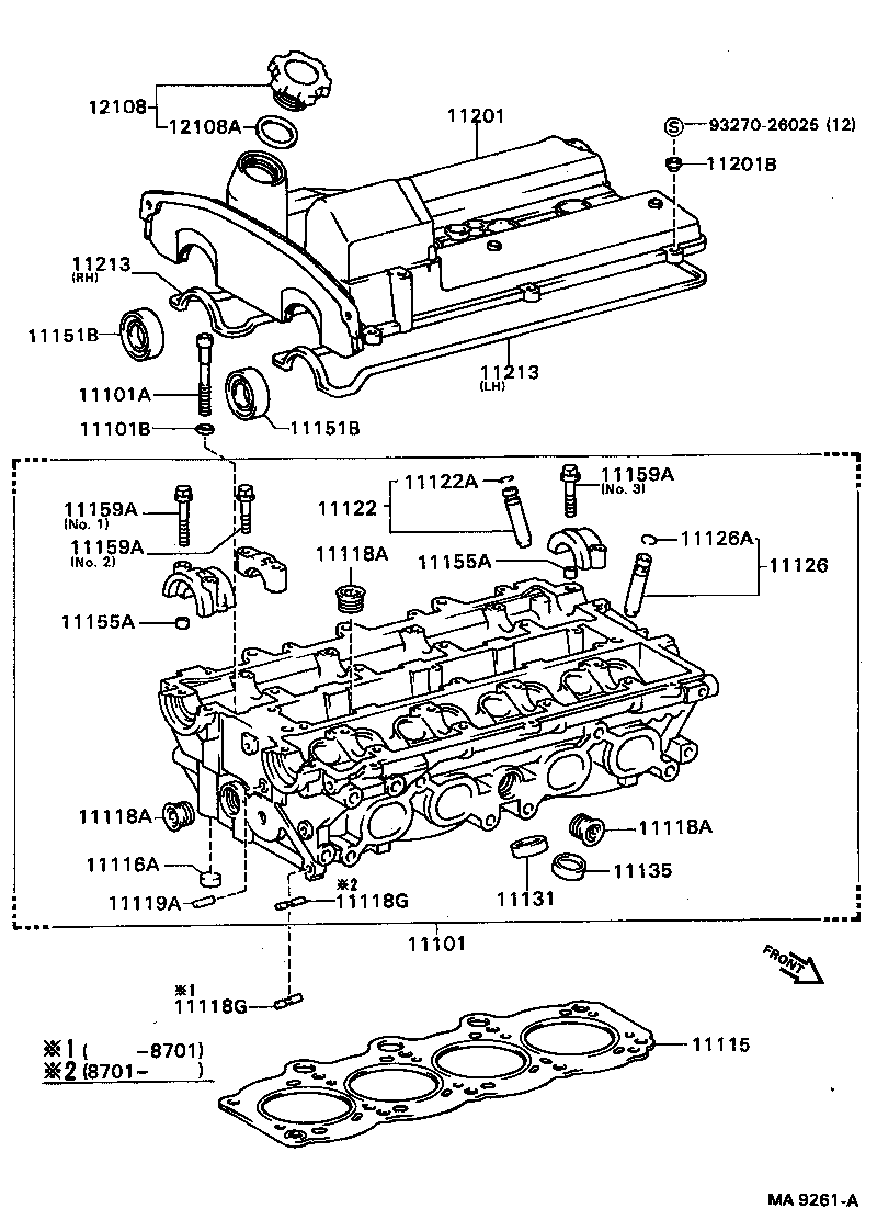 11101-88380 HEAD SUB-ASSY, CYLINDER product image