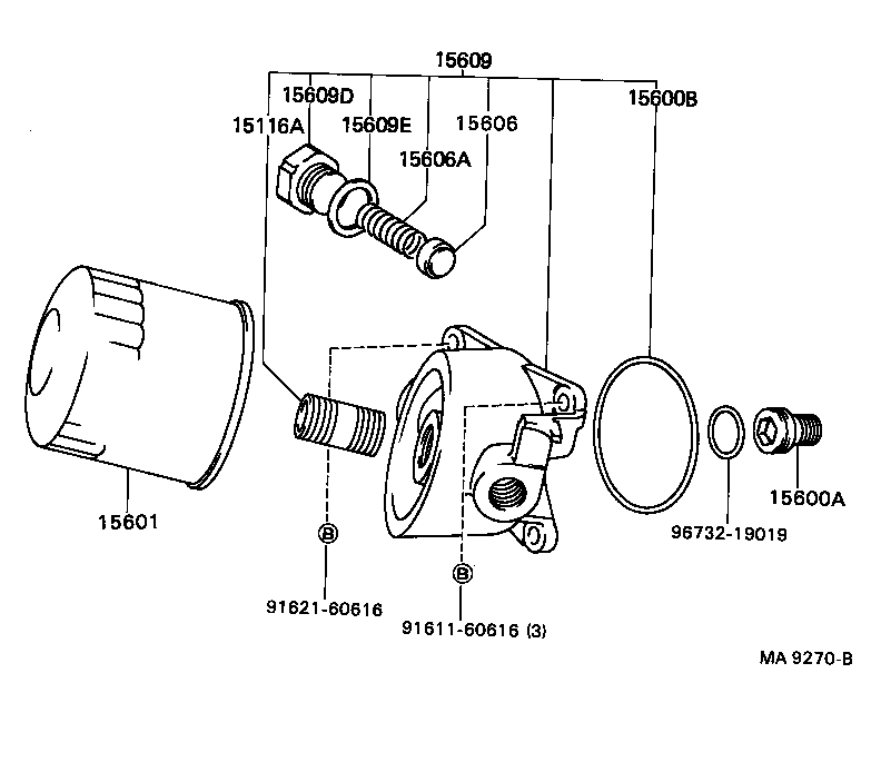 90404-19008 UNION(FOR OIL FILTER) product image