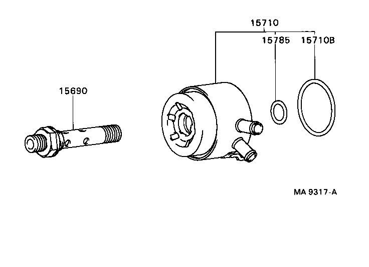 15710-62010 COOLER ASSY, OIL product image