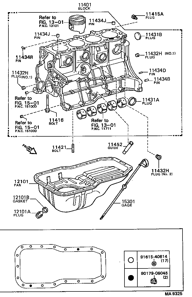 11401-69285 BLOCK SUB-ASSY, CYLINDER product image