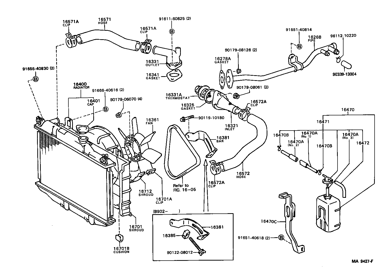 17175-72010 GASKET, WATER BY-PASS product image