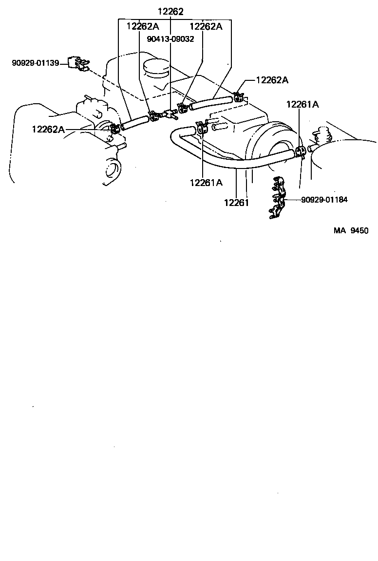12262-11030 HOSE, VENTILATION, NO.2 product image