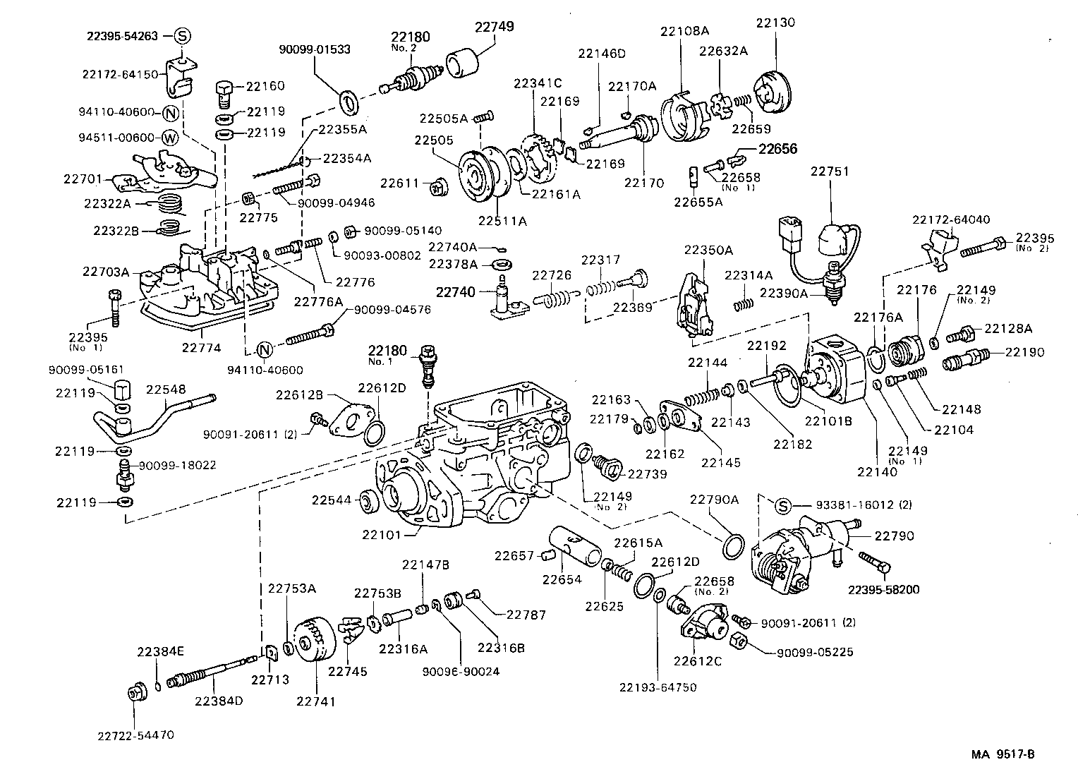 22104-64010 VALVE SUB-ASSY, INJECTION PUMP DELIVERY product image