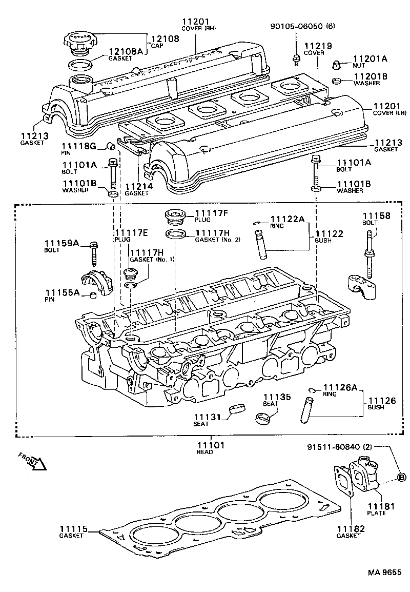11101-88381 HEAD SUB-ASSY, CYLINDER product image