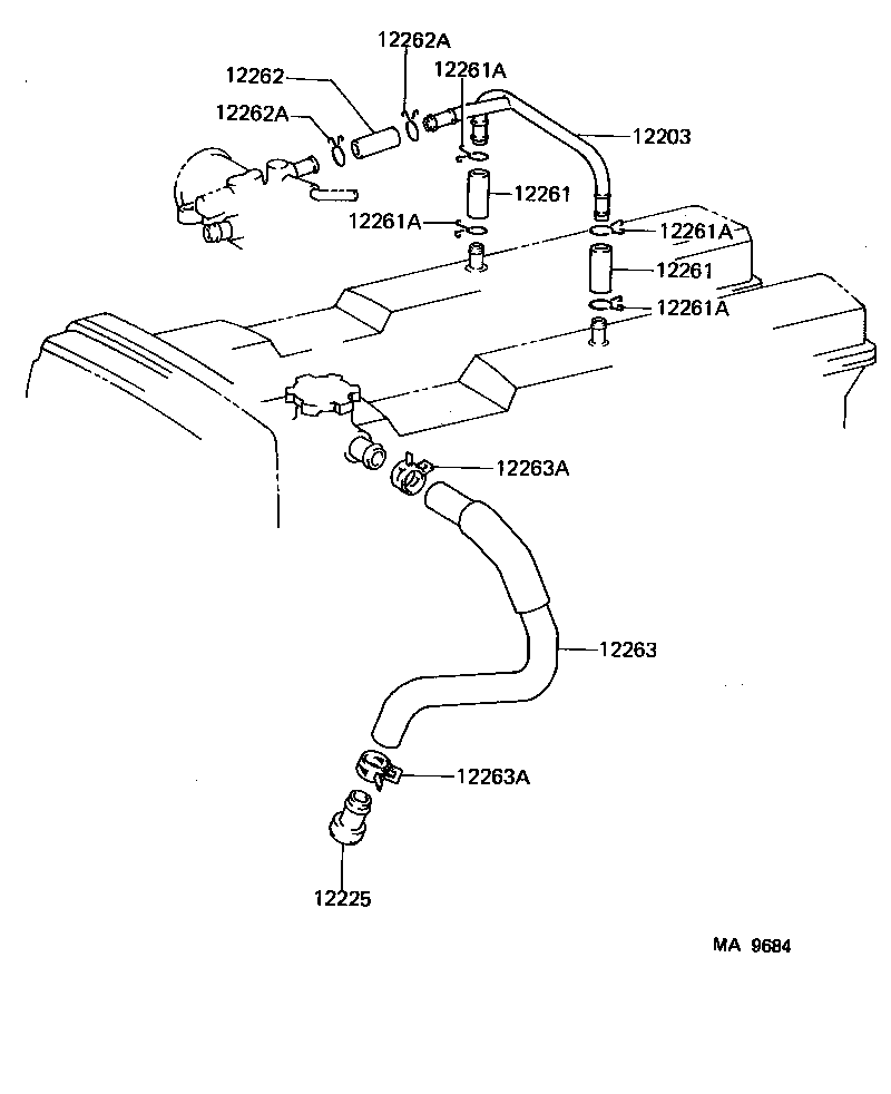 12204-70010 VALVE SUB-ASSY, VENTILATION product image