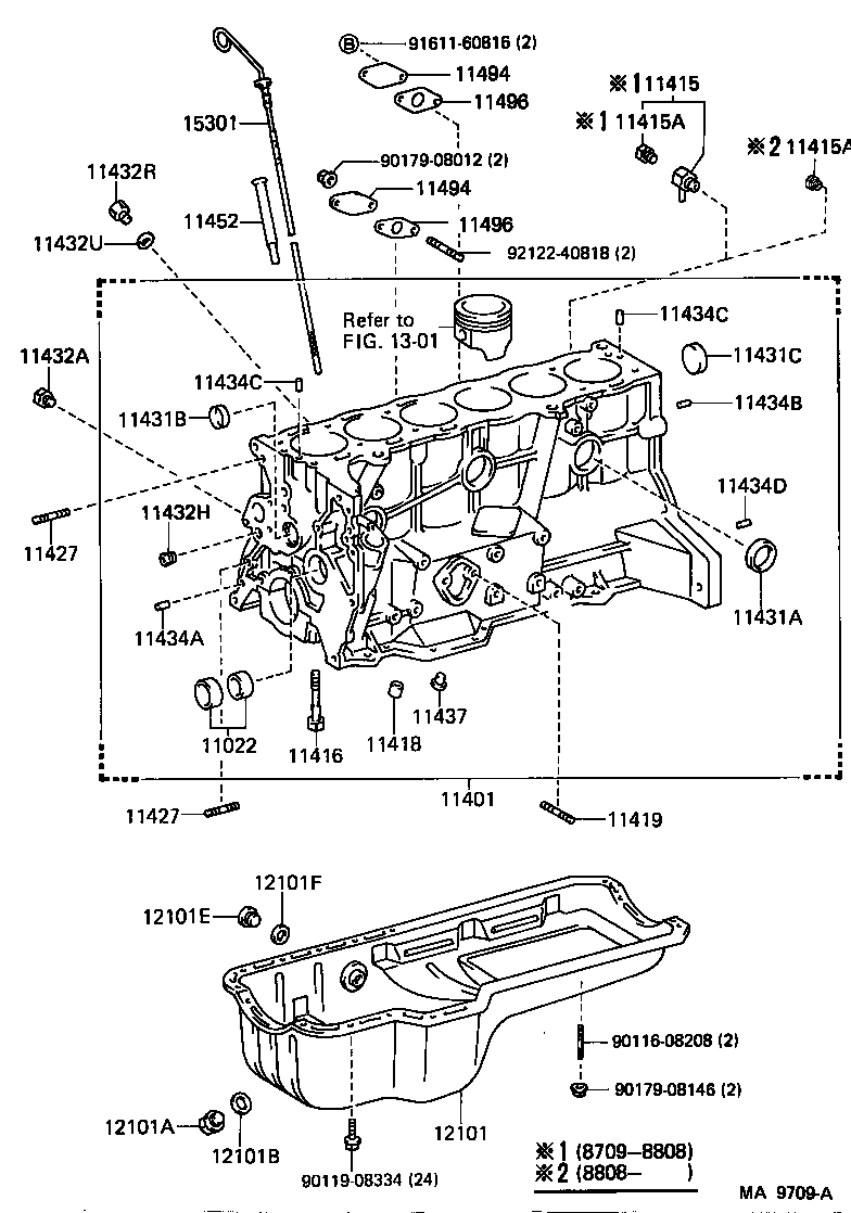 11452-70030 GUIDE, OIL LEVEL GAGE product image
