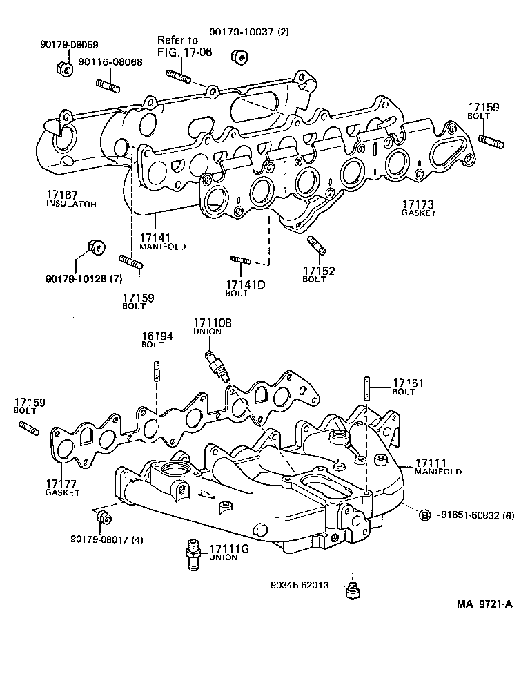 17101-70060 MANIFOLD, INTAKE product image
