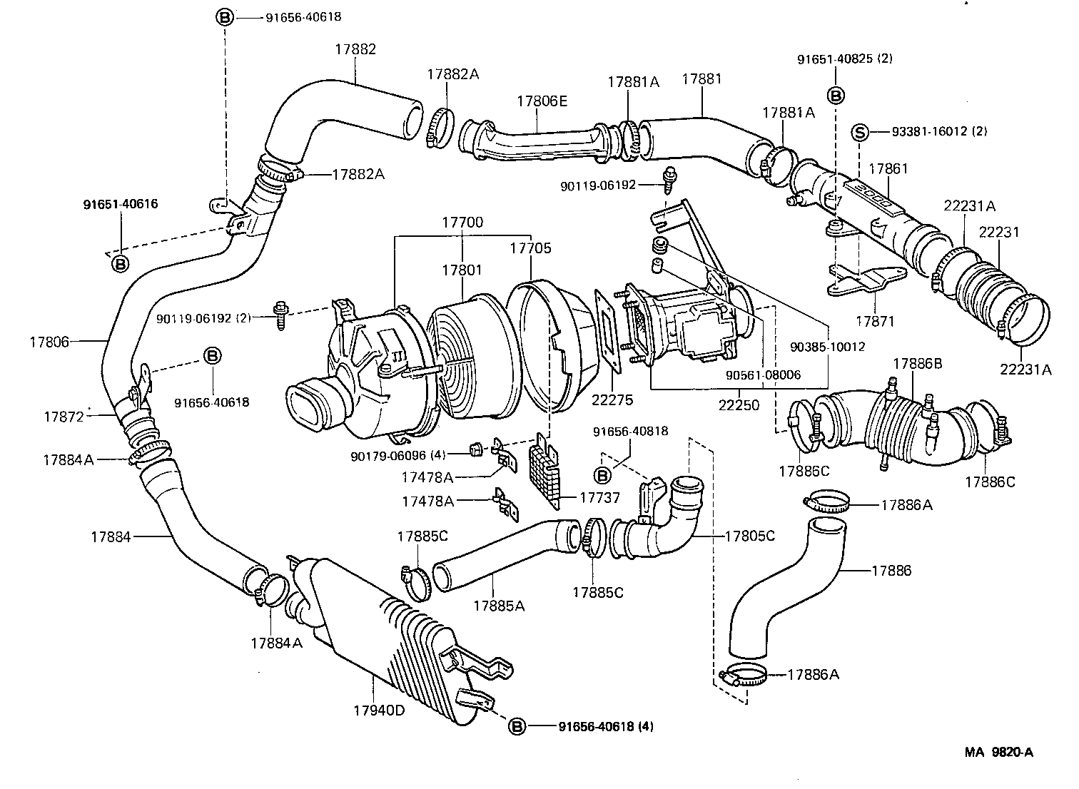 17705-42100 CAP SUB-ASSY, AIR CLEANER product image