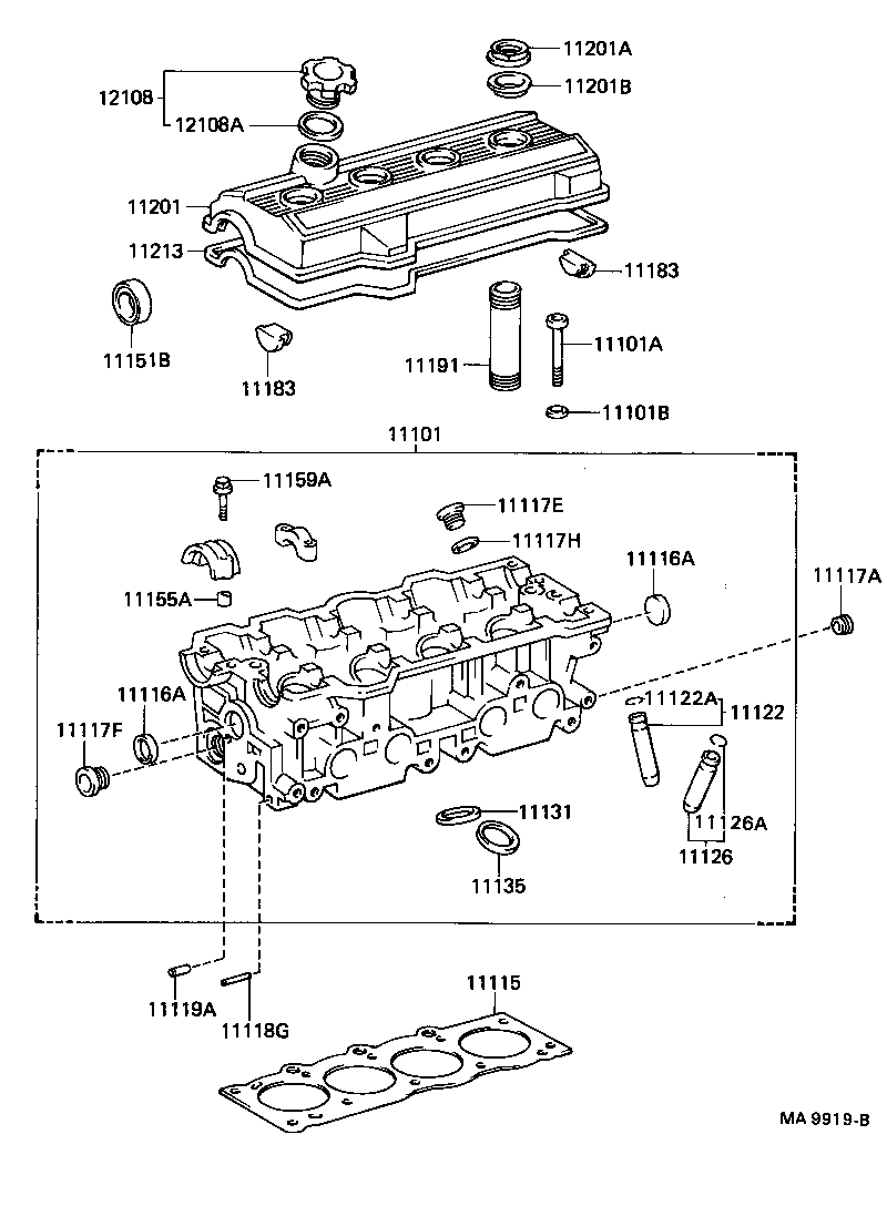 11115-88381 GASKET, CYLINDER HEAD product image