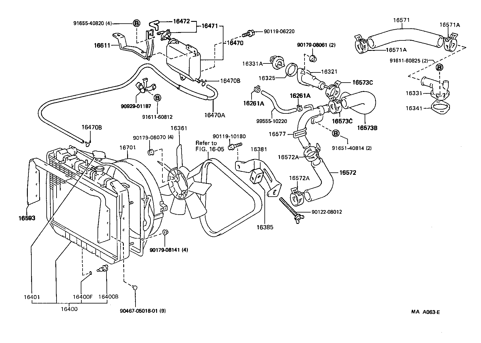 16400-54681 RADIATOR ASSY product image