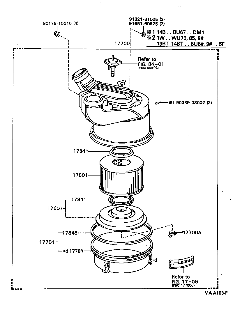 17700-56480 CLEANER ASSY, AIR product image