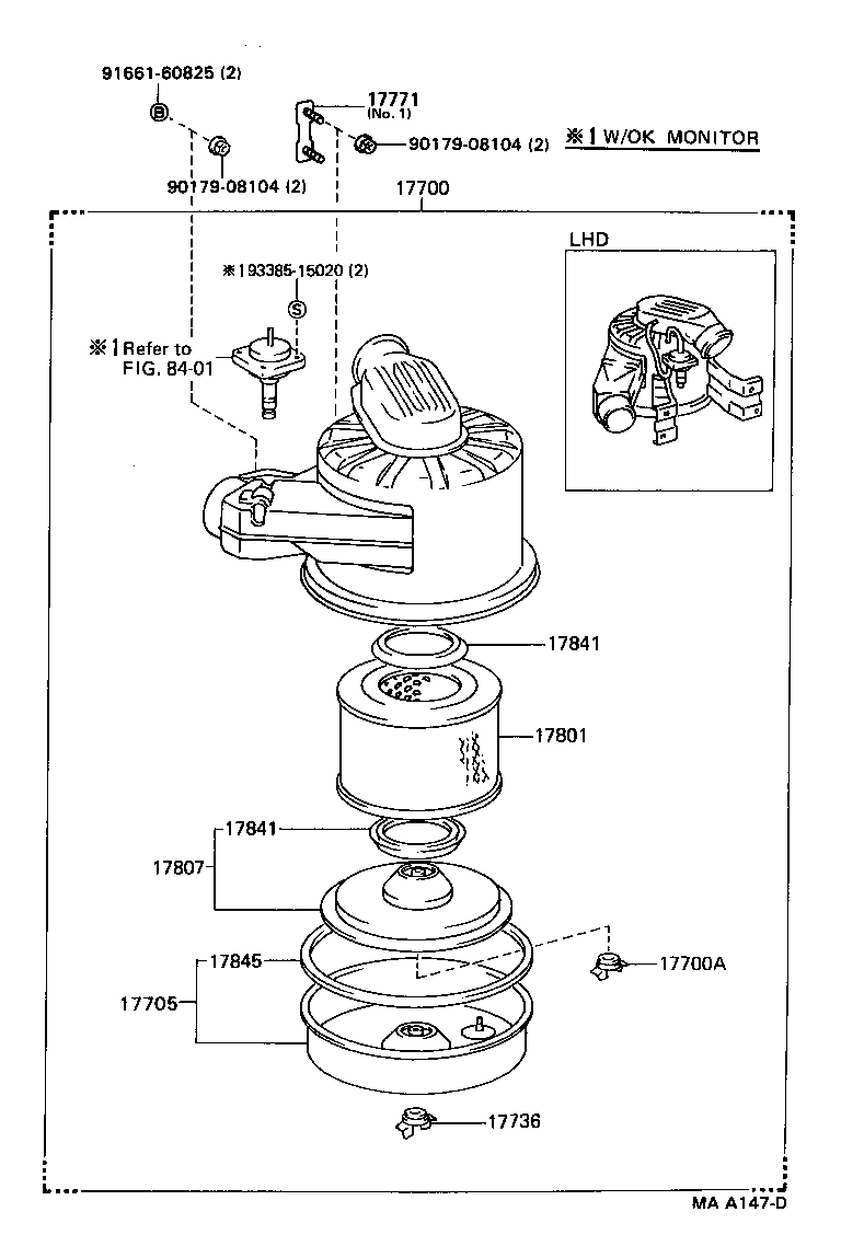 17700-54520 CLEANER ASSY, AIR product image