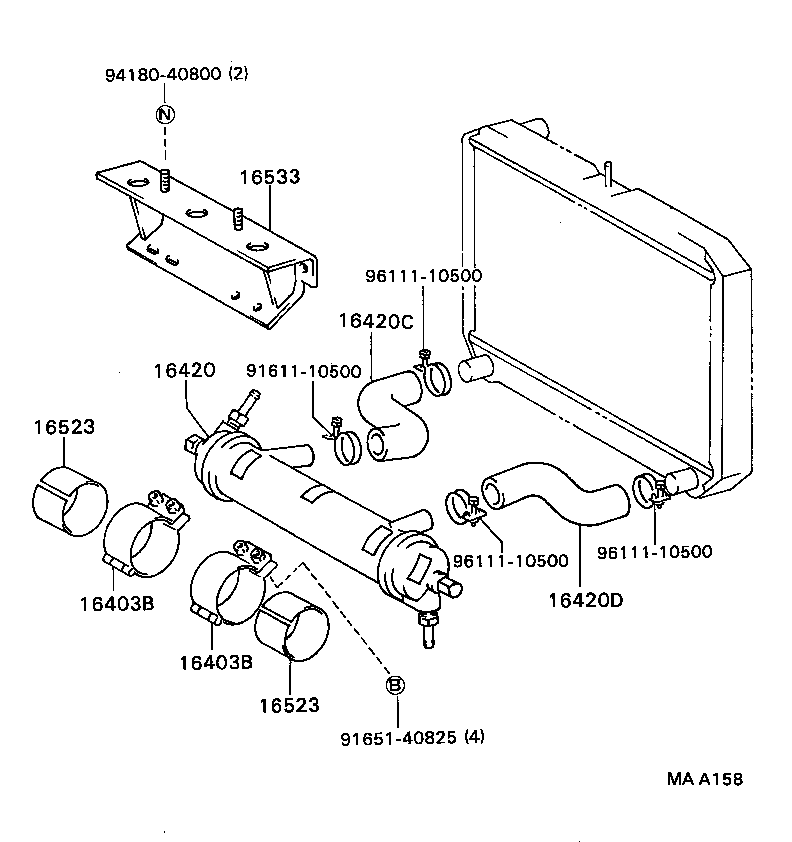 16400-58260 RADIATOR ASSY product image