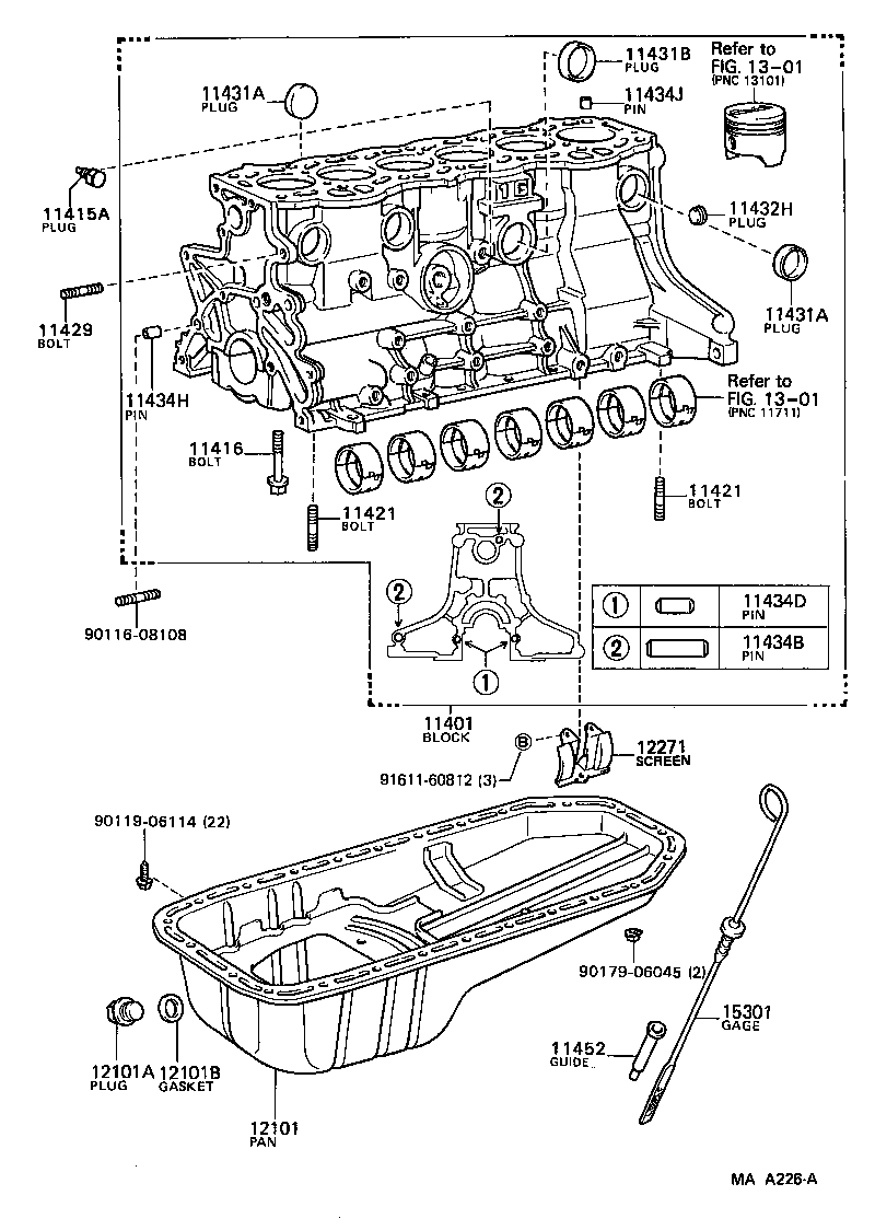 11452-70030 GUIDE, OIL LEVEL GAGE product image