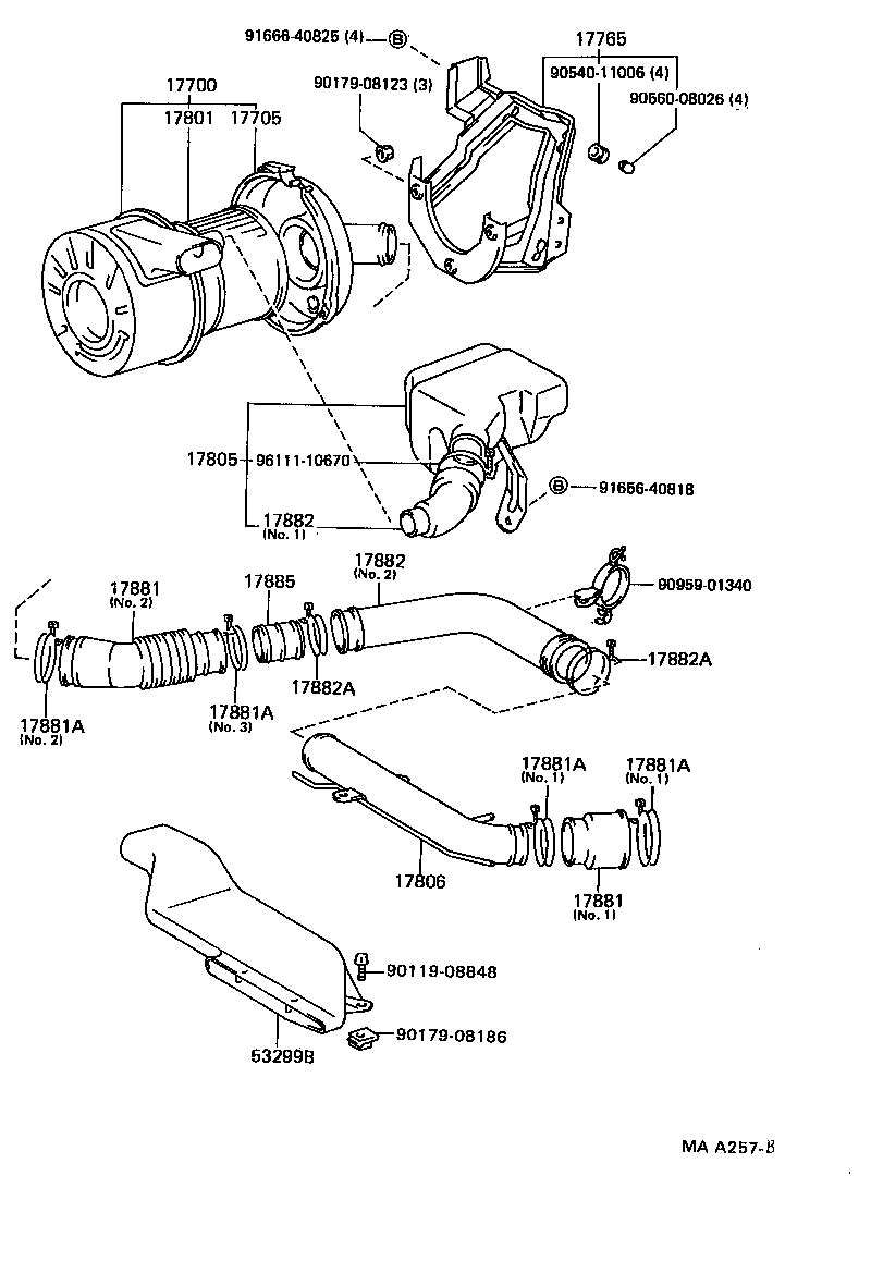 17344-73010 HOSE, AIR, NO.4 product image