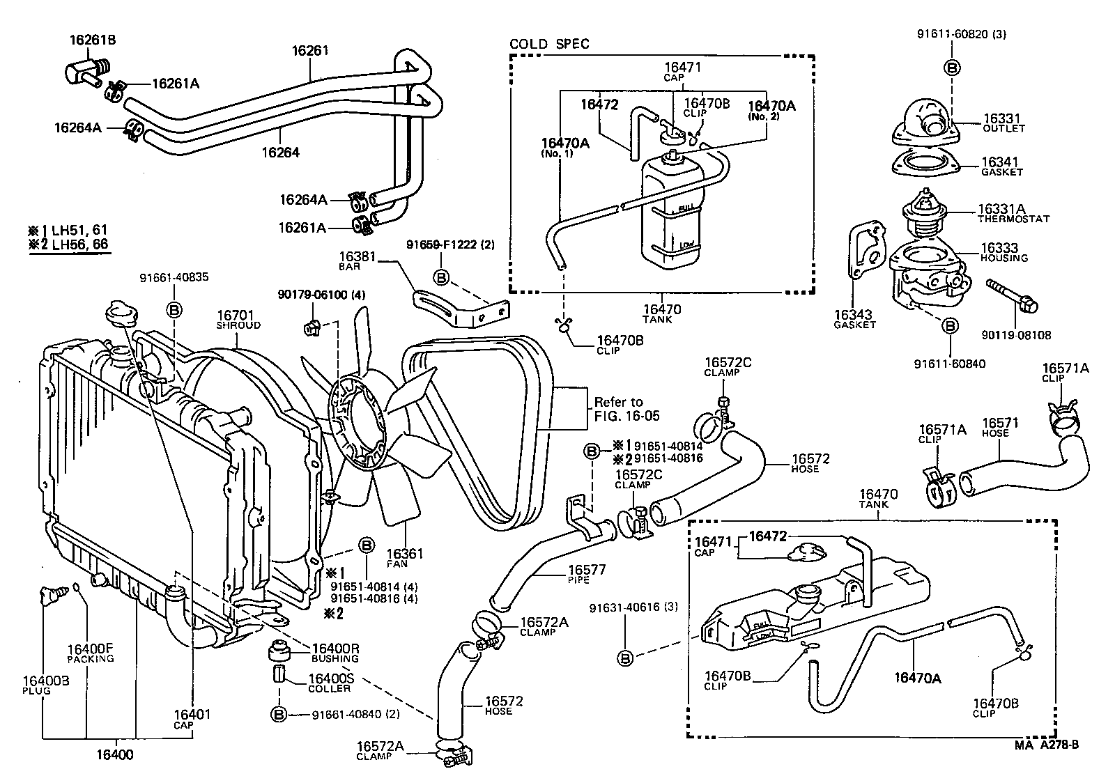 16027-54021 PIPE SUB-ASSY, TURBO WATER, NO.1 product image