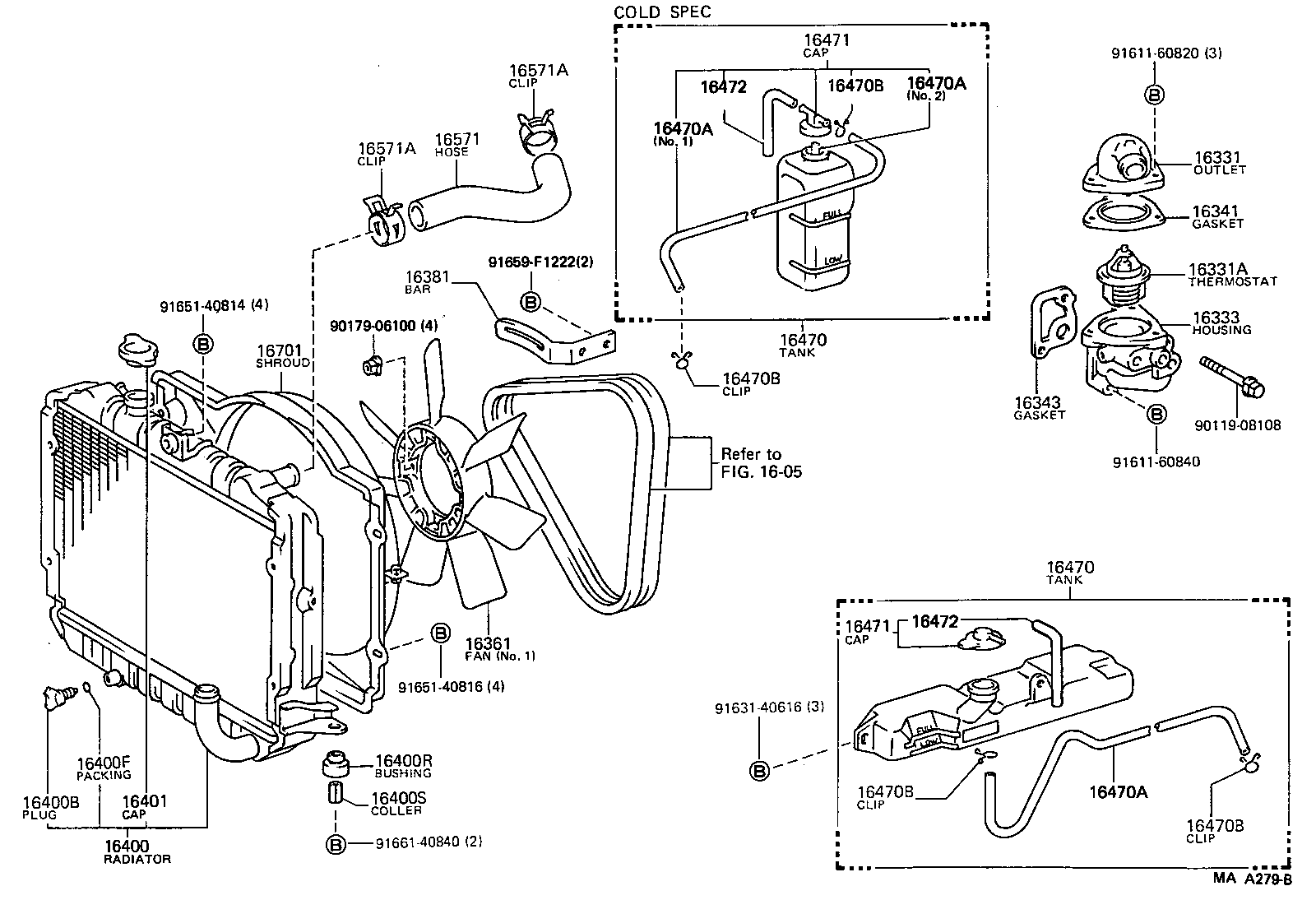 16027-54021 PIPE SUB-ASSY, TURBO WATER, NO.1 product image