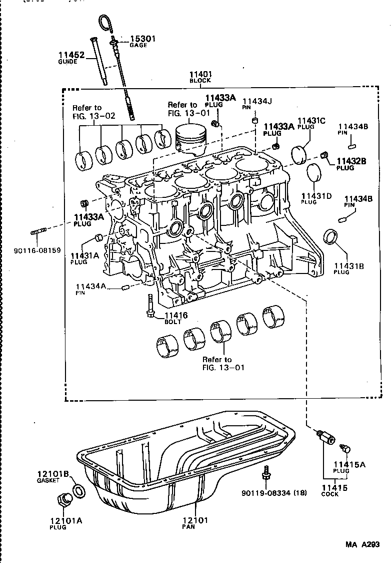 11452-70050 GUIDE, OIL LEVEL GAGE product image