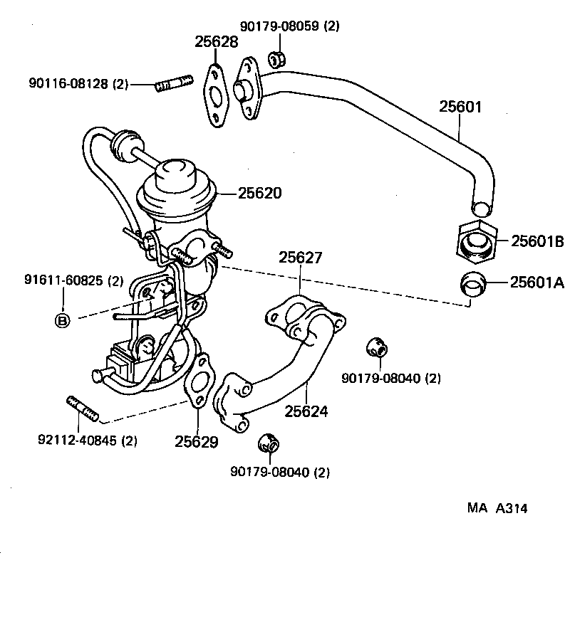 25620-71030 VALVE ASSY, EGR product image