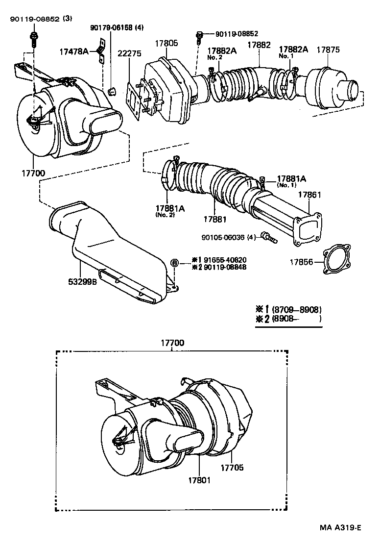 17344-73010 HOSE, AIR, NO.4 product image