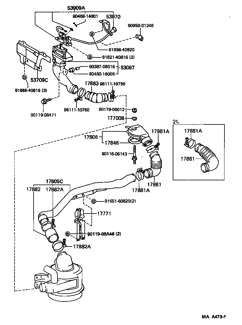 17700-54500 CLEANER ASSY, AIR product image