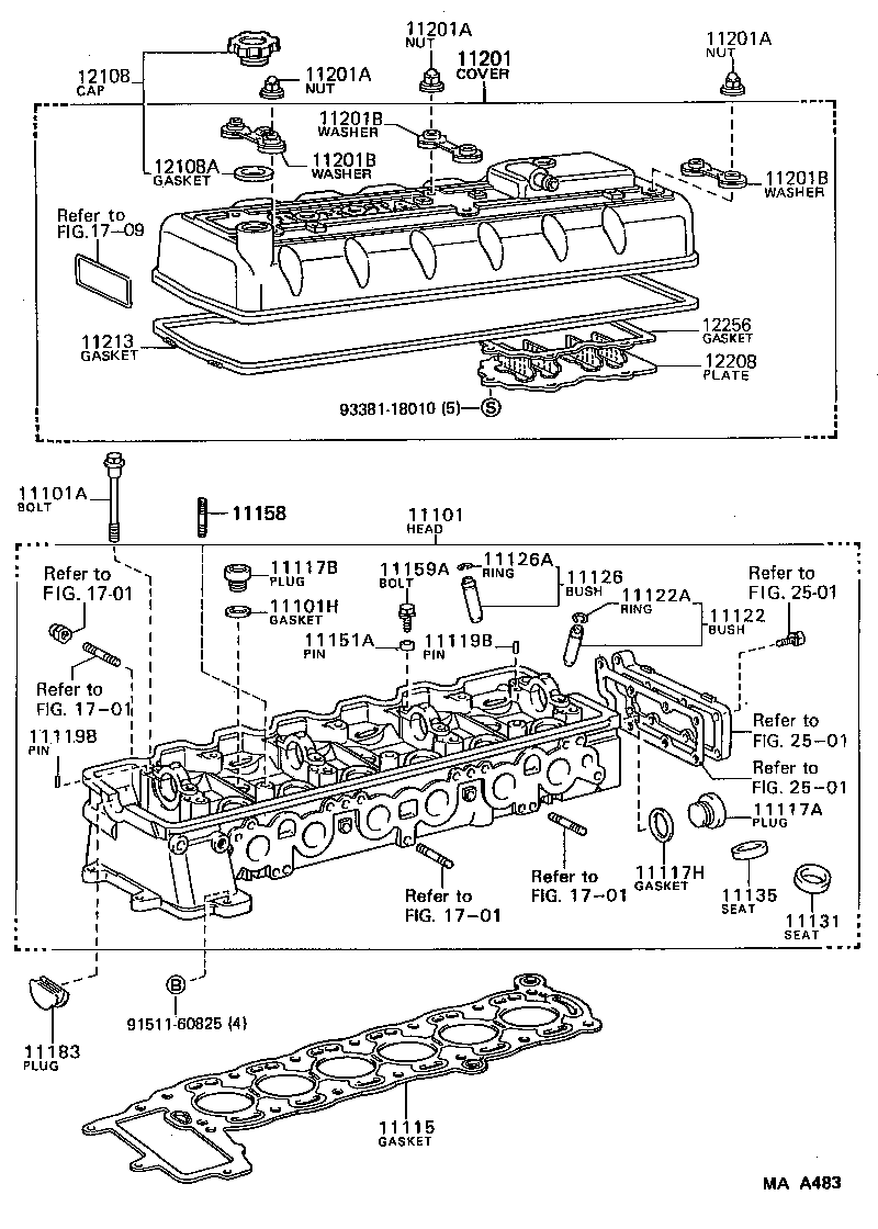 11101-70050 HEAD SUB-ASSY, CYLINDER product image