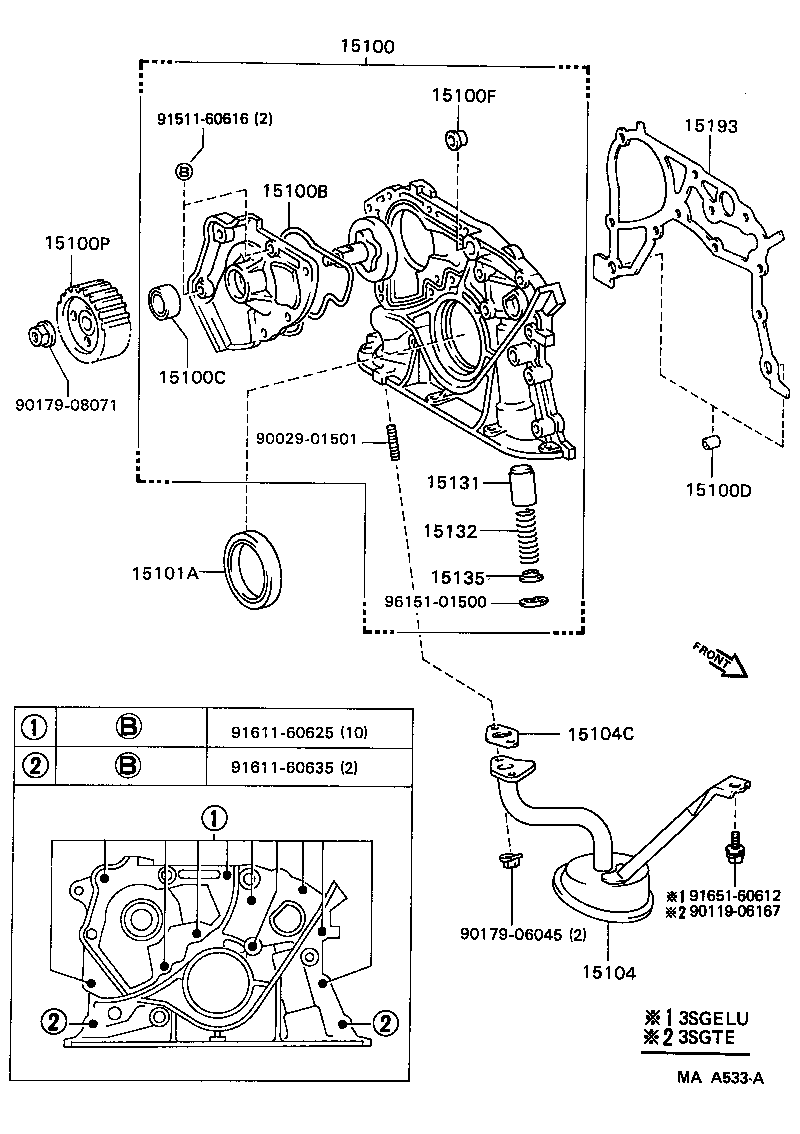 15100-88380 PUMP ASSY, OIL product image