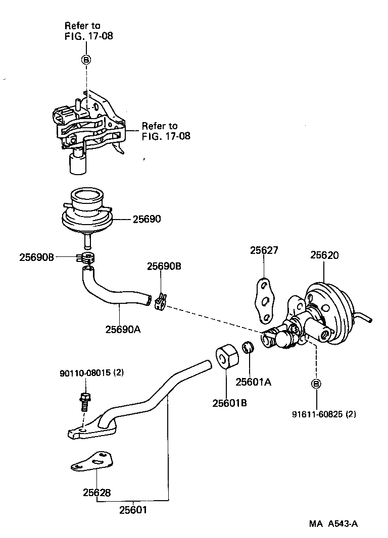 25620-74140 VALVE ASSY, EGR product image