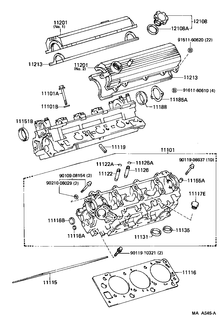 11101-65010 HEAD SUB-ASSY, CYLINDER product image