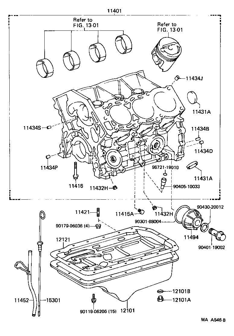 11452-65010 GUIDE, OIL LEVEL GAGE product image
