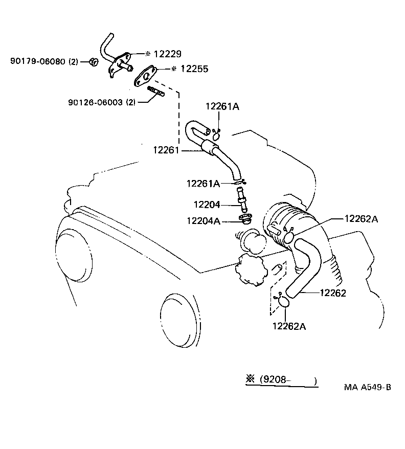 12204-65010 VALVE SUB-ASSY, VENTILATION product image