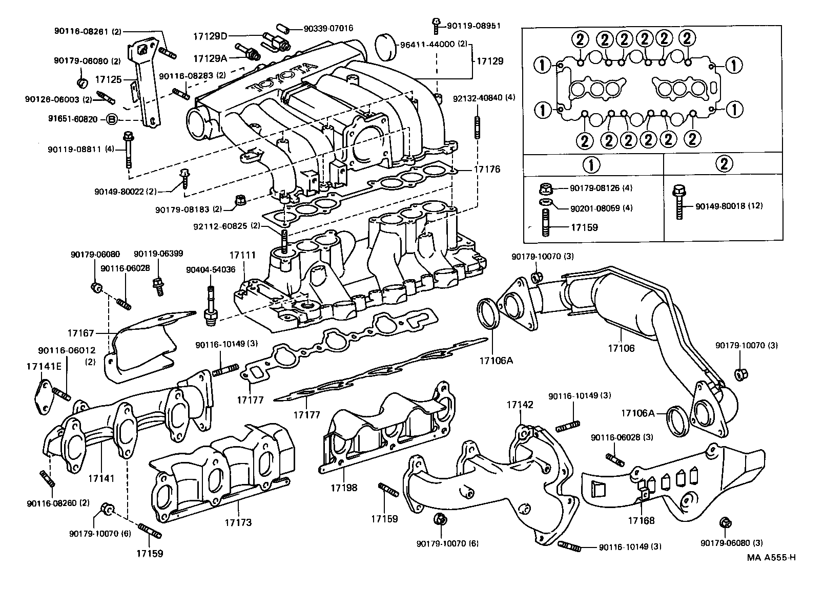 04175-54020 GASKET KIT, TURBOCHARGER product image