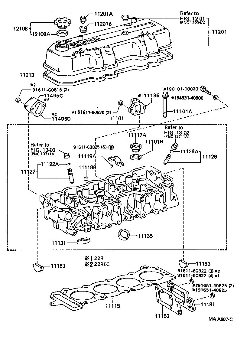 11101-54131 HEAD SUB-ASSY, CYLINDER product image