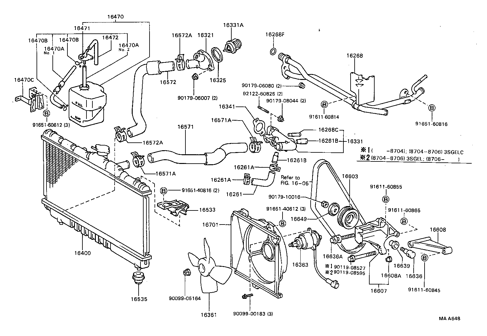 16400-74090 RADIATOR ASSY product image