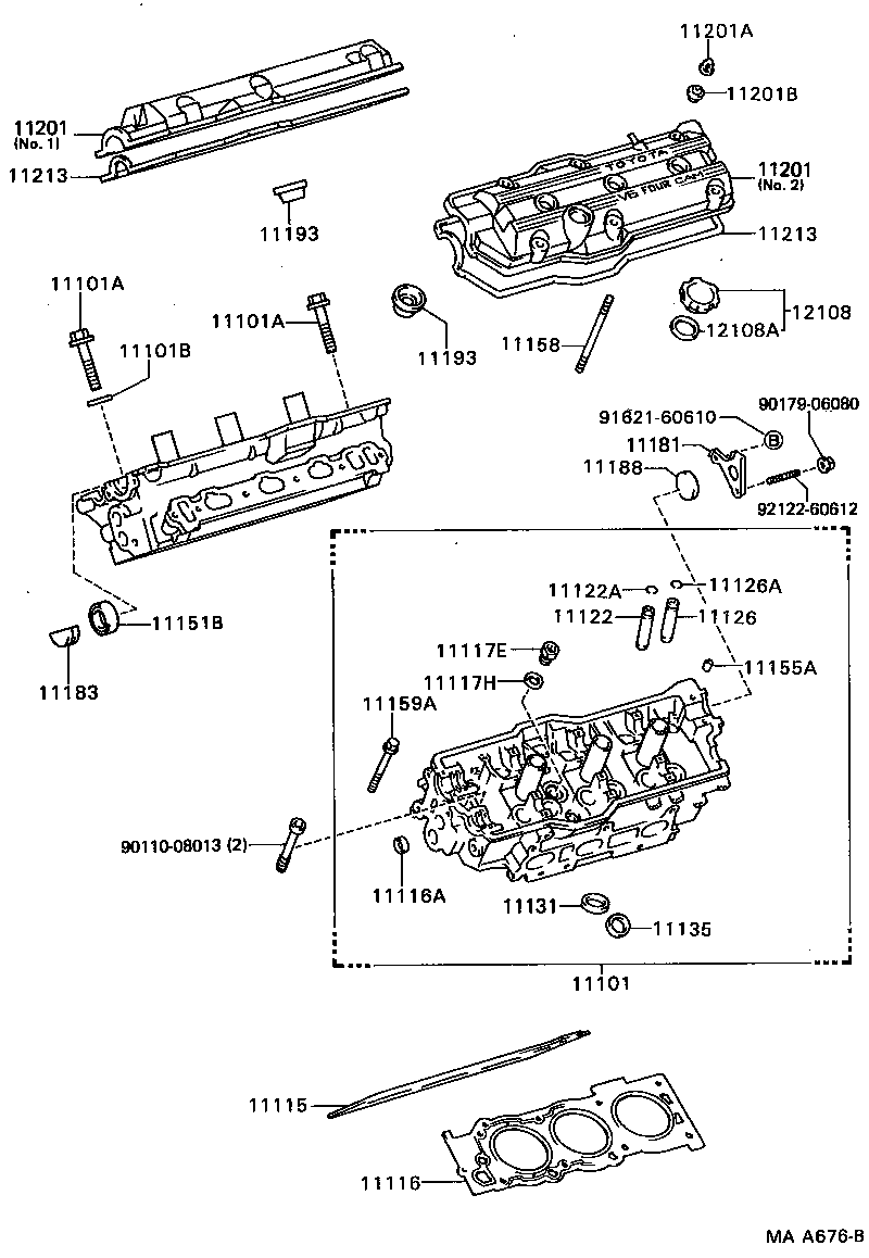 11101-64132 HEAD SUB-ASSY, CYLINDER product image