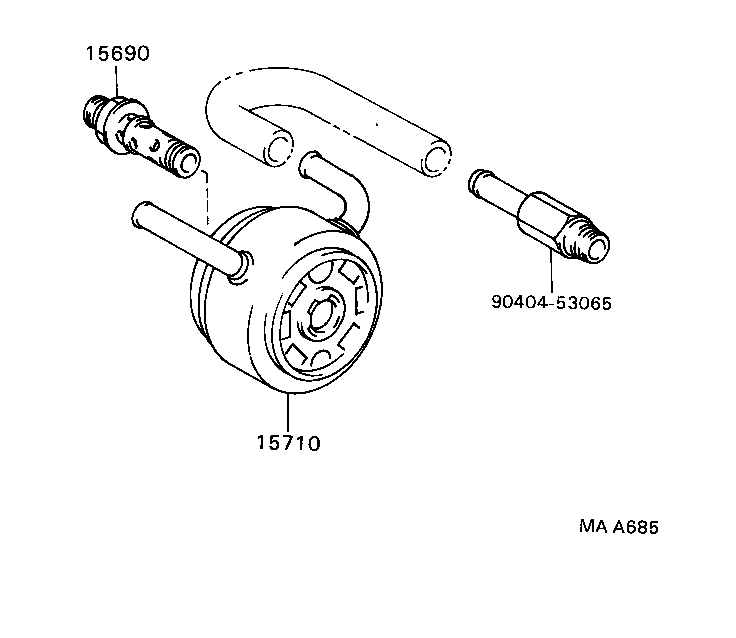 15710-62010 COOLER ASSY, OIL product image