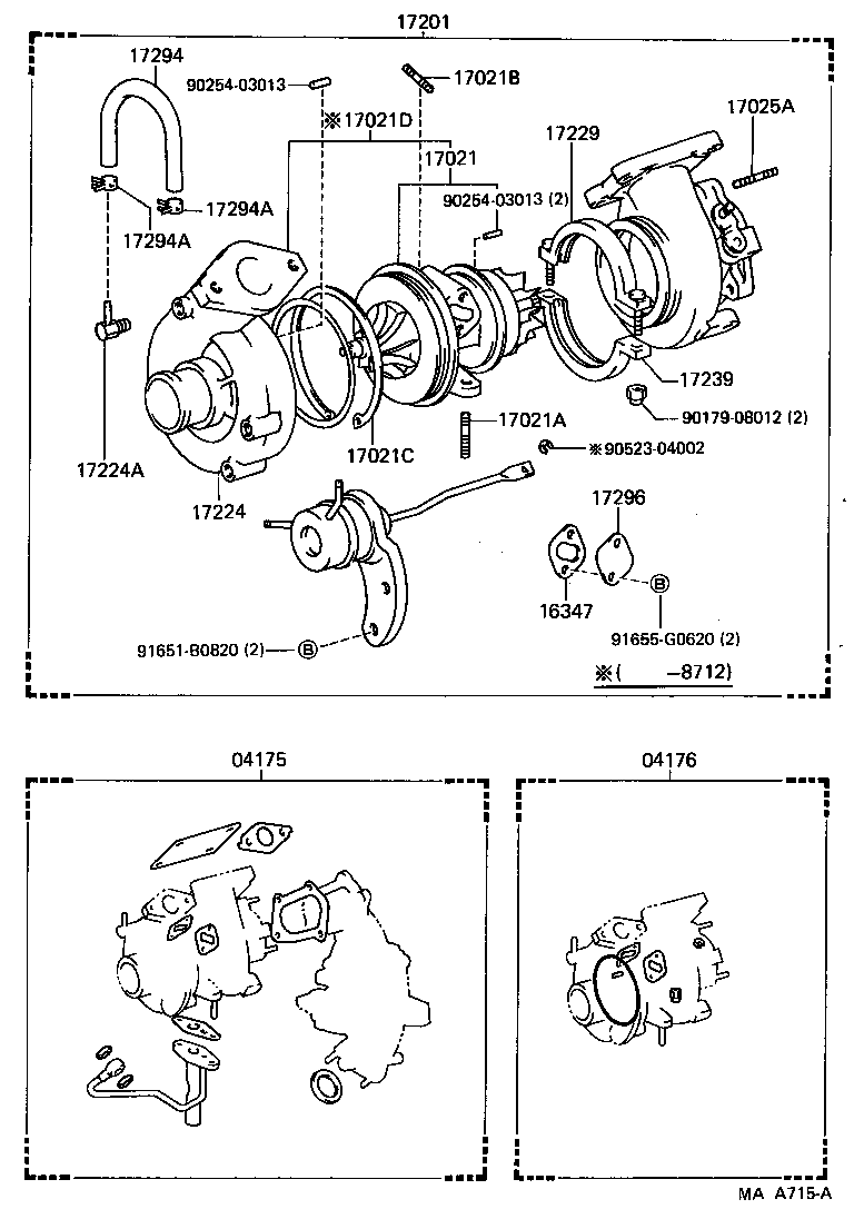 90116-10121 BOLT, STUD(FOR TURBOCHARGER) product image