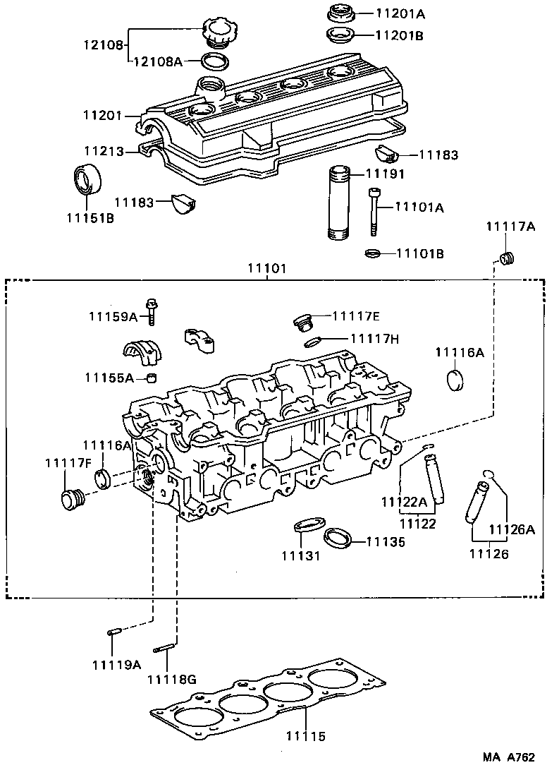 11101-69056 HEAD SUB-ASSY, CYLINDER product image