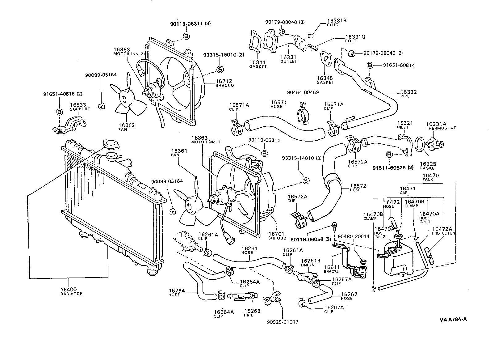 16268-62021 PIPE, WATER BY-PASS, NO.1 product image