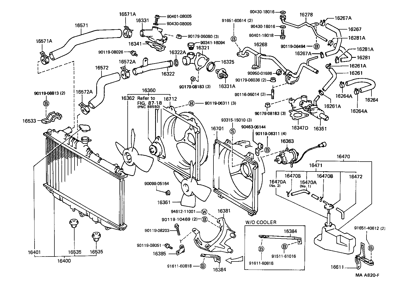16571-03020 HOSE, RADIATOR, INLET product image