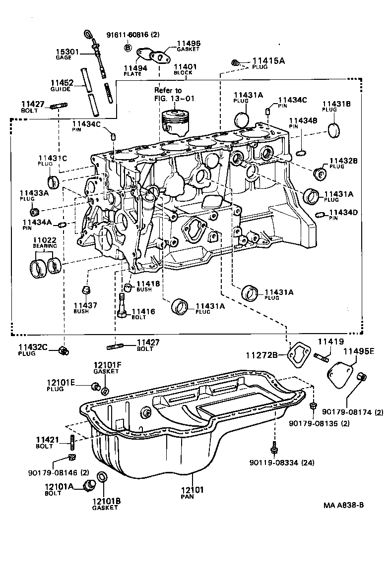 90341-12007 PLUG, W/HEAD STRAIGHT SCREW, NO.5 product image
