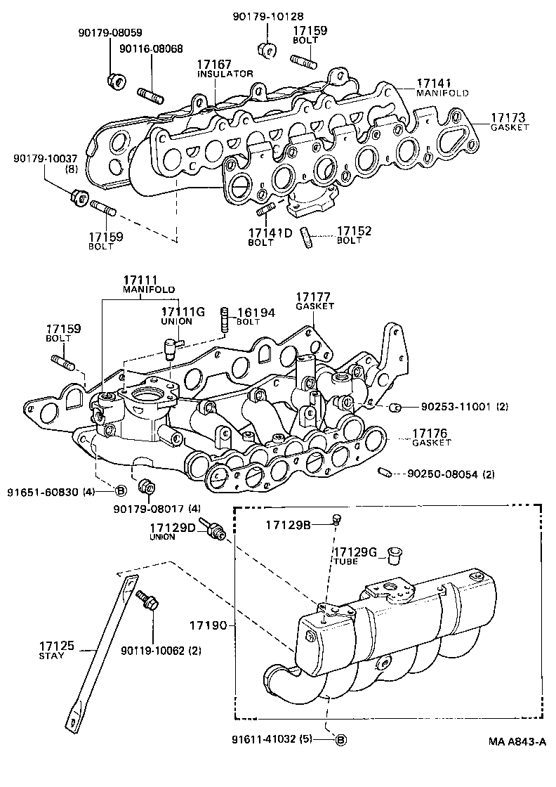 90430-12022 GASKET(FOR MANIFOLD PLUG) product image