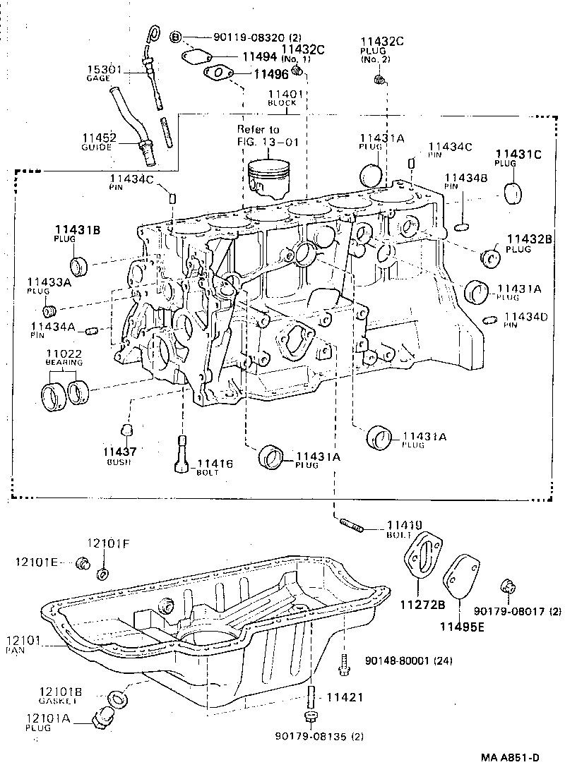 90341-12007 PLUG, W/HEAD STRAIGHT SCREW, NO.5 product image