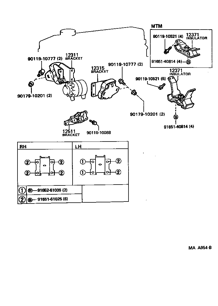 12381-65030 STABILIZER, ENGINE MOUNTING product image